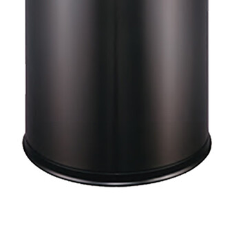 南 SF10-Y01 圆形房间桶  黑金 果皮桶  商用酒店宾馆客房不锈钢 南方垃圾桶 容量10升