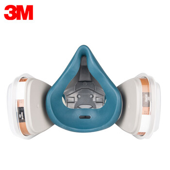 3M 6200升级版防毒面具硅胶喷漆口罩男女防尘防毒面罩 6502+6005气体防毒套装组合7件套 1套