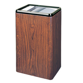 南 GPX-174 南方长形圆角翻转盖烟灰桶 红桃木 大厅大堂电梯口立式烟灰桶垃圾筒 果皮桶