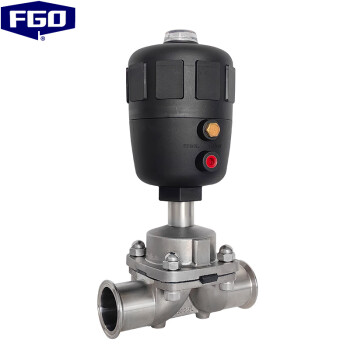 FGO 气动隔膜阀 塑料头卫生级快装四氟双膜 WSG681F-10R DN25