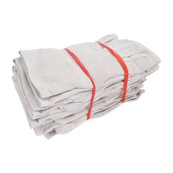 伏兴 FX559 帆布手套加厚双层耐磨防滑劳保手套 施工作业防护手套 24线白甲帆布 均码10双装