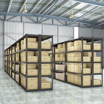 知旦 钢制货架 五层800*500*1600 仓库货架层架置物架收纳架子 HJ657