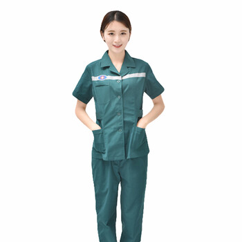劳保佳 急救服套装  短袖分体急诊科护士套装 女款有杠 S 1套装 可定制