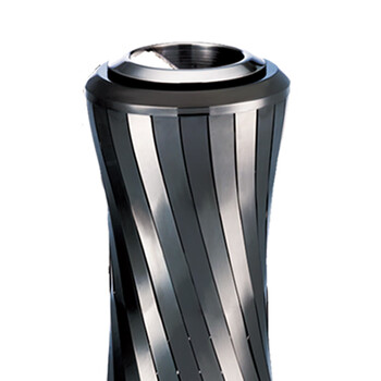 南 GPX-209E 南方小蛮腰座地烟灰桶 黑金 办公楼立式创意座地烟灰桶户外垃圾箱大厅大堂电梯口烟灰桶