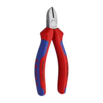 凯尼派克（KNIPEX）70 02 125 通用型斜口钳 抛光 双色手柄 125mm 切割类工具 钢