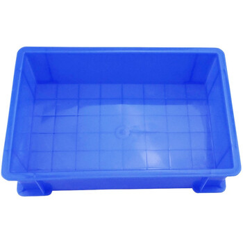 冰禹 BY-172 加厚塑料物流周转箱 工具零件盒收纳箱 7号蓝300*200*87mm