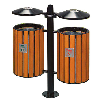 南 GPX-95 南方分类环保垃圾桶  木纹 户外垃圾桶户外环保垃圾桶烟灰桶广场小区公园环保垃圾桶