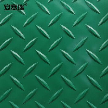 安赛瑞 牛津防滑地垫 加厚耐磨PVC橡胶仓库走廊塑料垫 宽1.5m长15m厚1.5mm绿色 23976