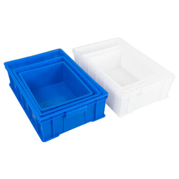 海斯迪克 HKCL-638 五金零件盒工具盒 塑料周转箱物料螺丝收纳盒 3号加高520*350*285m白