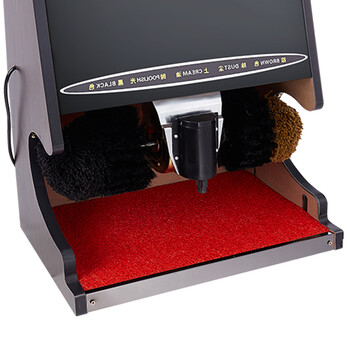 山顶洞人 擦鞋机 全自动感应擦鞋机 酒店立式电动刷皮鞋器 宾馆公司大堂酒店立式洗鞋机擦鞋器 CM0101 黑金