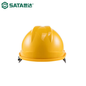 世达（SATA）TF0202Y V顶ABS透气安全帽-黄色