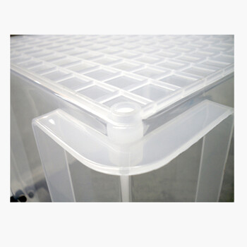 恬晨牌塑料桌面多规格透明收纳箱66L 化妆品玩具收纳盒零食整理箱储物箱超大加厚储物箱