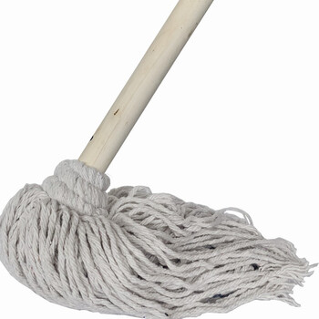 庄太太 保洁酒店物业老式木杆棉线墩布条拖把