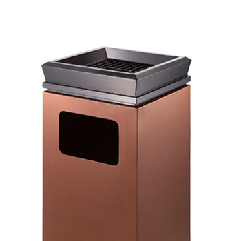 南 GPX-7L 南方座地烟灰桶 玫瑰金 办公楼立式座地烟灰桶户外垃圾箱大厅大堂电梯口烟灰桶