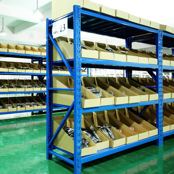 恒载中型仓储货架展示架储物架置物架子承载250kg蓝色200*60*200=4层主架