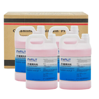 芳菲丽特(FOFILIT)F-163 外墙清洗剂 外墙瓷砖大理石水磨石水渍污渍清洁 3.8L*4瓶