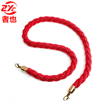 者也 礼宾柱麻绳挂绳麻花挂绳栏杆座挂绳围栏隔离带 麻花挂绳 金钩款