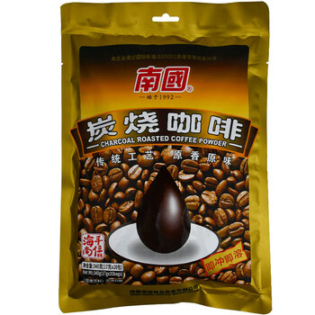 南国炭烧咖啡340g/袋海南特产木炭中焙即食速溶咖啡粉办公室冲调饮品