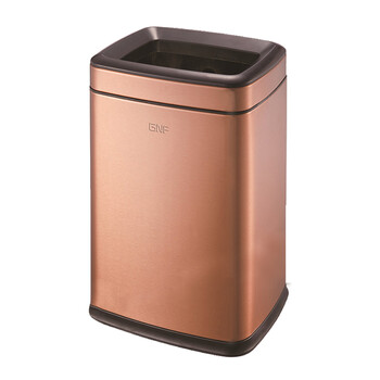南 SF8-F01南方长方形房间桶 玫瑰金 商用酒店宾馆客房不锈钢垃圾桶 果皮桶 内桶容量8升