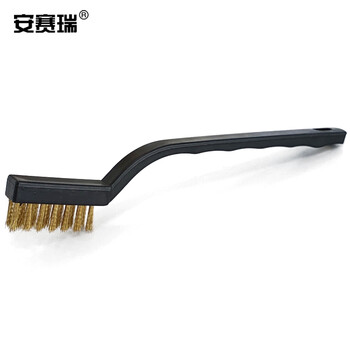 安赛瑞 工业铜丝刷 除锈去污钢刷工具 不锈钢铜丝刷15把装 23962
