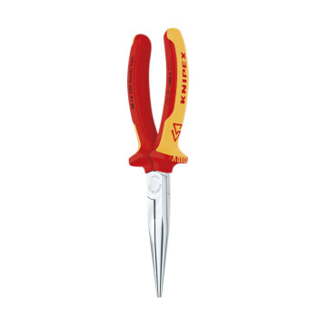 凯尼派克（KNIPEX）26 16 200 1000V绝缘尖嘴钳 镀铬 绝缘双色手柄 切割类工具 钢