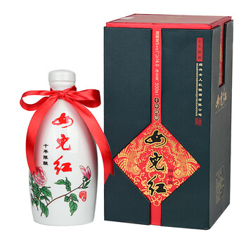 女兒红 牡丹瓶 十年陈酿 半干型 绍兴黄酒 500ml 礼盒装