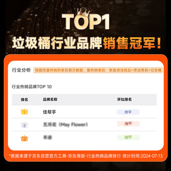 佳帮手厨房垃圾桶家用带盖中号免弯腰悬空壁挂式厨余厕所卫生间客厅收纳