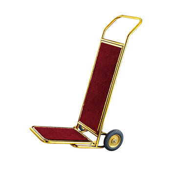 南 XL-2 手推行李车 行李搬运车酒店箱包运送车静音轮推车 镜金