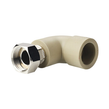 联塑 LESSO 活接弯头(塑胶管与金属外螺纹连接)(PP-R 配件)灰色 dn20X1/2＂