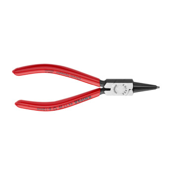 凯尼派克（KNIPEX）44 11 J0 内卡簧钳 8-13mm 抛光 塑料套柄 直头 切割类工具 钢