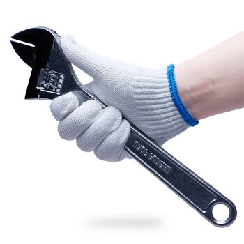 者也（ZYE）耐磨劳保防护手套工地施工搬运汽修工作手套 高密手套【特白12双】 