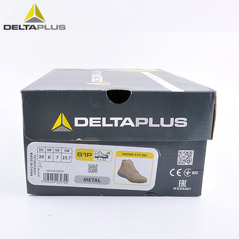 代尔塔（Deltaplus）301334 劳保安全鞋中帮帆布透气防砸防刺穿定做 米色 45码 1双