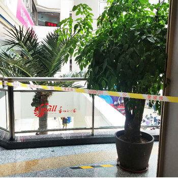 坚冠 安全隔离警示线 约50米 交通工程警告分割带警戒线 盘式警示带可反复使用