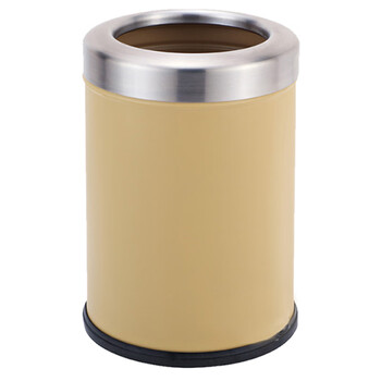 南 GPX-205D 房间垃圾桶  杏色 不锈钢垃圾桶 客厅卫生间 商用垃圾桶 酒店客房桶