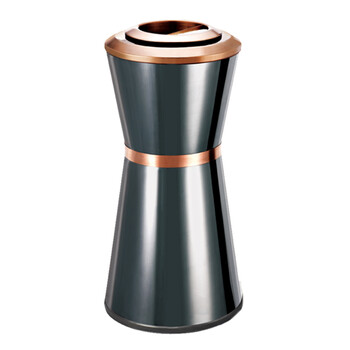 南 GPX-10 南方座地烟灰桶 黑金 垃圾桶 电梯口果皮桶 公用垃圾筒