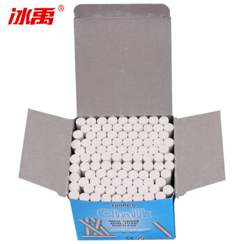 冰禹 BY-1250 实验室用粉笔（白色粉笔10盒/箱）粉笔100支/盒 实验室耗材教学用具