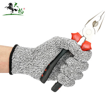 大杨188 5级HPPE防切割手套M中码1双 柔软舒适不刺手防滑厨房切菜搬玻璃防护手套 定制