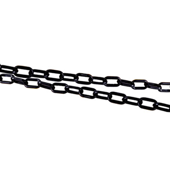 金诗洛 KSL201 塑料警示链条  路锥链条 隔离链子 链条 警示防护链条 隔离墩链条（6mm黄黑-5米）