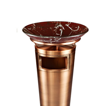 南 GPX-33Q 南方宝鼎座地烟灰桶 古铜 商场垃圾桶 酒店落地烟灰桶立式果皮桶商场垃圾筒