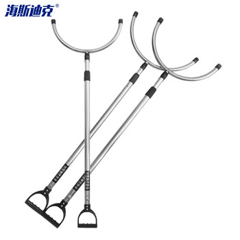 海斯迪克 HK-69 防暴钢叉 保安防暴器材 不锈钢便携钢叉 学校校园工厂保安用品 可伸缩款