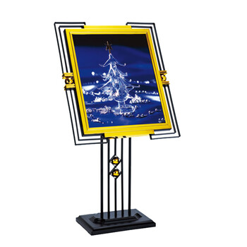 南 P-9A 黑金钢斜面指示牌 镜金 酒店指示牌迎宾牌宣传导向展示牌