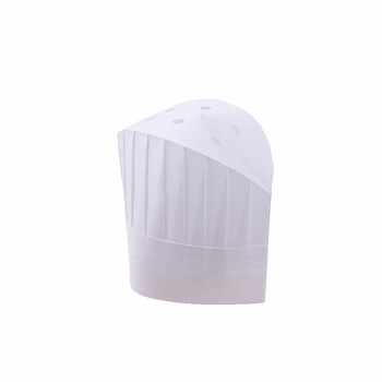 劳保佳 厨师帽 植物纤维无纺布中圆一次性帽 植物纤维中圆帽 23*29cm 可定制  20顶