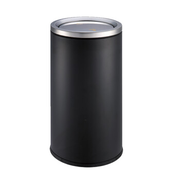 南 GPX-110E 南方户外垃圾桶 公用不锈钢垃圾箱垃圾桶户外公用垃圾箱果皮桶 黑色 内桶容量50升