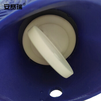 安赛瑞 热水袋 注水暖手袋注水1000ml 加厚暖水袋暖脚暖身暖手灌水袋 蓝色 25670