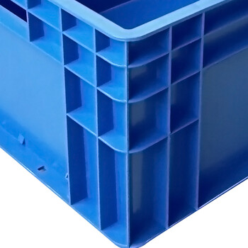 兰诗（LAUTEE）EU8423物流箱大号长方形周转箱仓储快递收纳箱 蓝色800*400*230