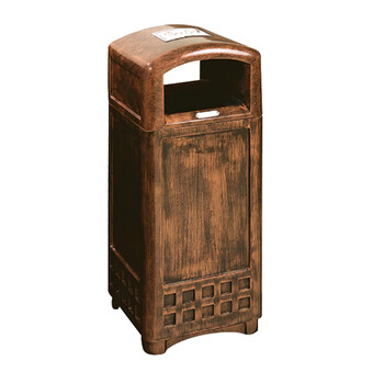 南 GPX-117 南方纤维钢垃圾桶  紫铜色 商场垃圾桶 酒店落地烟灰桶立式果皮桶商场垃圾筒 