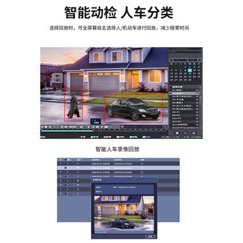 dahua大华监控录像机16路4盘位带网线供电H.265编码 支持远程监控 NVR高清监控主机 NVR4416-16P-HDS2