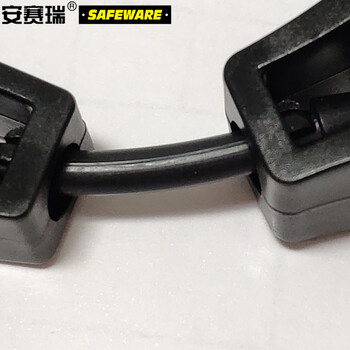 安赛瑞 挂腰式手套夹 劳保手套便携夹子  腰间手套挂扣 黑色（5个装） 11378