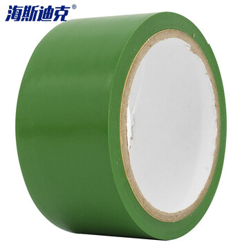 海斯迪克 警示胶带 PVC安全警示车间划线胶带 绿色1卷 4.8CM*16y HKJD-005
