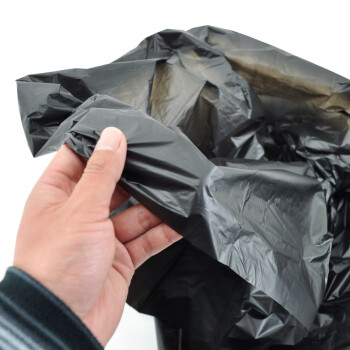 兰诗（LAUTEE）DA4001 加厚加大平口黑色大垃圾袋酒店环卫物业 55*60cm（50个）/包